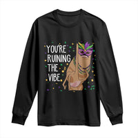 Funny Mardi Gras Long Sleeve Shirt Marcus The Worm Carnival Trendy Meme