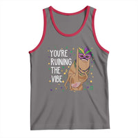 Funny Mardi Gras Tank Top Marcus The Worm Carnival Trendy Meme