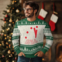 Doomsday Clock Armageddon Ugly Christmas Sweater Almost Midnight Always Scrolling