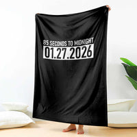 Doomsday Clock Armageddon Throw Blanket 85 Second To Midnight