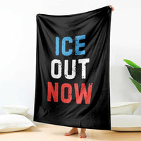 Ice Out Throw Blanket Minneapolis Resist ICE Immigration Rights Protest
