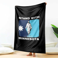 Stand with Minnesota Throw Blanket Christian Jesus Minnesota Strong Subtle Anti ICE