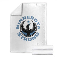 Minnesota Strong Throw Blanket MN State Bird Loon Resistance Political Protest