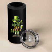 67 Irish 33 Beer 4 in 1 Can Cooler Tumbler Funny Six Seven Leprechaun Drinking Beer Lover