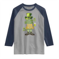 67 Irish 33 Beer Raglan Shirt Funny Six Seven Leprechaun Drinking Beer Lover
