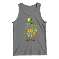 67 Irish 33 Beer Tank Top Funny Six Seven Leprechaun Drinking Beer Lover