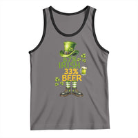 67 Irish 33 Beer Tank Top Funny Six Seven Leprechaun Drinking Beer Lover