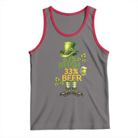 67 Irish 33 Beer Tank Top Funny Six Seven Leprechaun Drinking Beer Lover