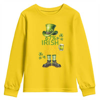 67 Irish 33 Beer Youth Sweatshirt Funny Six Seven Leprechaun Drinking Beer Lover