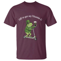 Funny Frog St Patricks Day Meme T Shirt Vitamin G Irish Beer