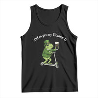 Funny Frog St Patricks Day Meme Tank Top Vitamin G Irish Beer