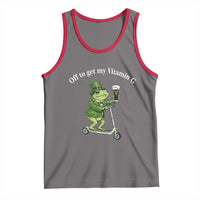 Funny Frog St Patricks Day Meme Tank Top Vitamin G Irish Beer