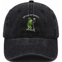 Funny Frog St Patricks Day Meme Washed Cotton Baseball Cap Vitamin G Irish Beer