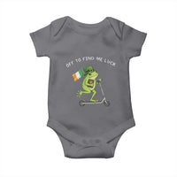 Funny Frog Christian St Patricks Day Baby Onesie Off To Find Me Lucky
