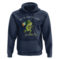 Funny Frog Christian St Patricks Day Hoodie Off To Find Me Lucky