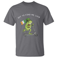 Funny Frog Christian St Patricks Day T Shirt Off To Find Me Lucky