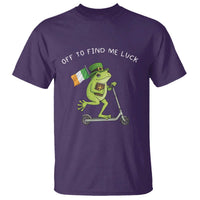 Funny Frog Christian St Patricks Day T Shirt Off To Find Me Lucky