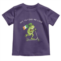 Funny Frog Christian St Patricks Day Toddler T Shirt Off To Find Me Lucky
