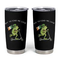 Funny Frog Christian St Patricks Day Tumbler Cup Off To Find Me Lucky