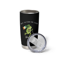 Funny Frog Christian St Patricks Day Tumbler Cup Off To Find Me Lucky