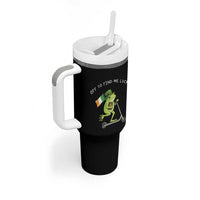 Funny Frog Christian St Patricks Day Tumbler With Handle Off To Find Me Lucky