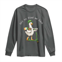 Funny Goose Christian St Patricks Day Long Sleeve Shirt Off To Find Me Lucky