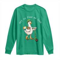 Funny Goose Christian St Patricks Day Long Sleeve Shirt Off To Find Me Lucky