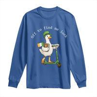 Funny Goose Christian St Patricks Day Long Sleeve Shirt Off To Find Me Lucky
