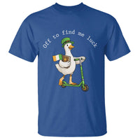 Funny Goose Christian St Patricks Day T Shirt Off To Find Me Lucky