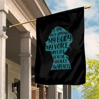 Sexual Assault Awareness Garden Flag Women Support Survivors
