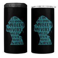 Sexual Assault Awareness 4 in 1 Can Cooler Tumbler Women Support Survivors