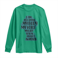 Sexual Assault Awareness Long Sleeve Shirt Women Support Survivors