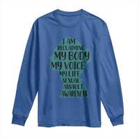 Sexual Assault Awareness Long Sleeve Shirt Women Support Survivors