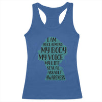 Sexual Assault Awareness Racerback Tank Top Women Support Survivors