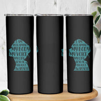 Sexual Assault Awareness Skinny Tumbler Women Support Survivors