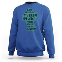 Sexual Assault Awareness Sweatshirt Women Support Survivors
