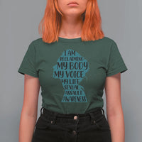 Sexual Assault Awareness T Shirt For Women Women Support Survivors