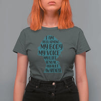 Sexual Assault Awareness T Shirt For Women Women Support Survivors