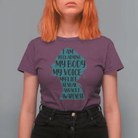 Sexual Assault Awareness T Shirt For Women Women Support Survivors