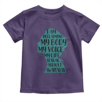 Sexual Assault Awareness Toddler T Shirt Women Support Survivors