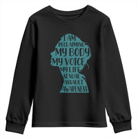 Sexual Assault Awareness Youth Sweatshirt Women Support Survivors