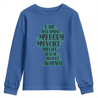 Sexual Assault Awareness Youth Sweatshirt Women Support Survivors