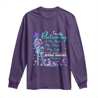 Sexual Assault Awareness Long Sleeve Shirt I Am Reclaiming My Body My Voice My Life