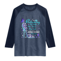 Sexual Assault Awareness Raglan Shirt I Am Reclaiming My Body My Voice My Life
