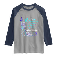 Sexual Assault Awareness Raglan Shirt I Am Reclaiming My Body My Voice My Life