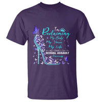 Sexual Assault Awareness T Shirt I Am Reclaiming My Body My Voice My Life