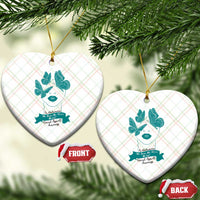 Sexual Assault Awareness Month Ceramic Ornament I Am Reclaiming My Body My Voice My Life