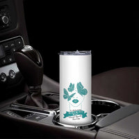 Sexual Assault Awareness Month Skinny Tumbler I Am Reclaiming My Body My Voice My Life