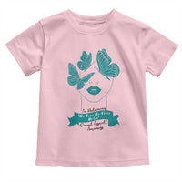 Sexual Assault Awareness Month Toddler T Shirt I Am Reclaiming My Body My Voice My Life