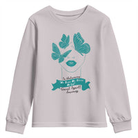 Sexual Assault Awareness Month Youth Sweatshirt I Am Reclaiming My Body My Voice My Life